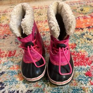 Pink toddler Sorel boots - 10 toddler
